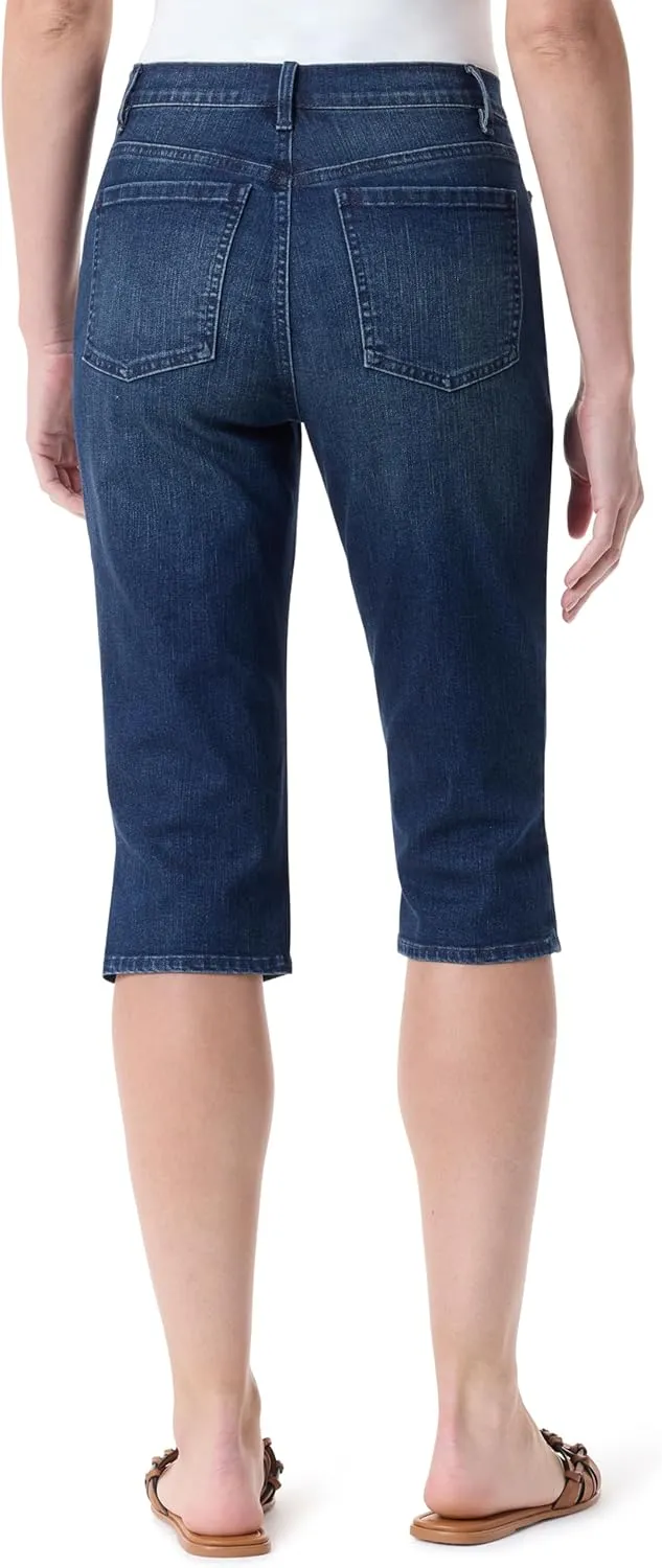 Gloria Vanderbilt Women's Amanda High Rise Skimmer Short Standard