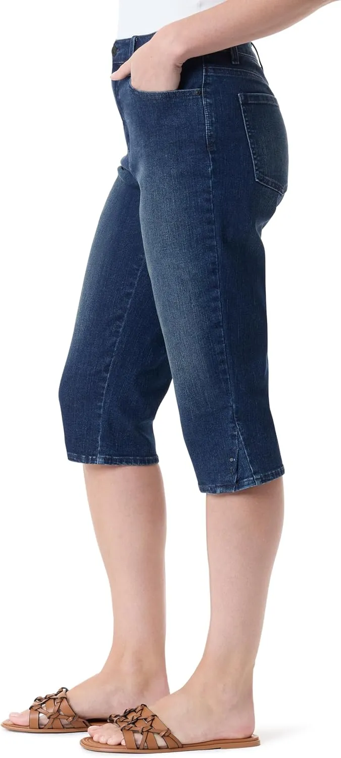 Gloria Vanderbilt Women's Amanda High Rise Skimmer Short Standard