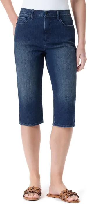 Gloria Vanderbilt Women's Amanda High Rise Skimmer Short Standard