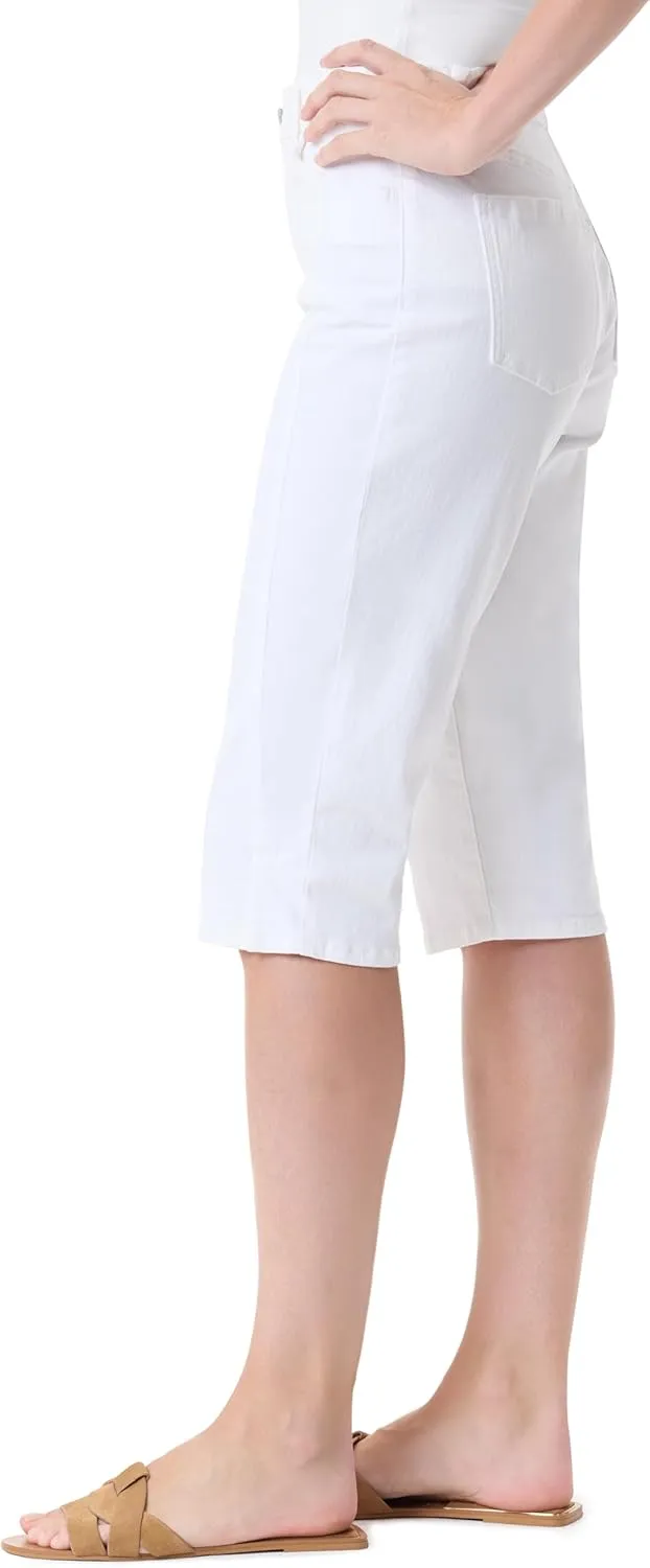 Gloria Vanderbilt Women's Dalia Seam Skimmer Short with Side Slit Vents Standard