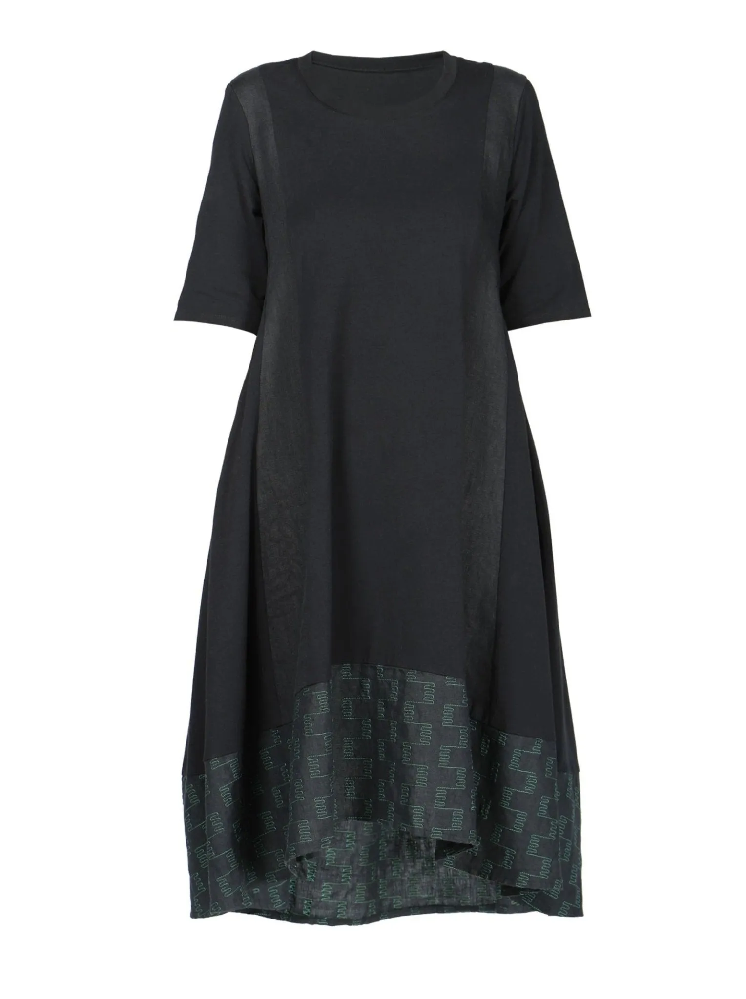 Green Stitch Midi Dress