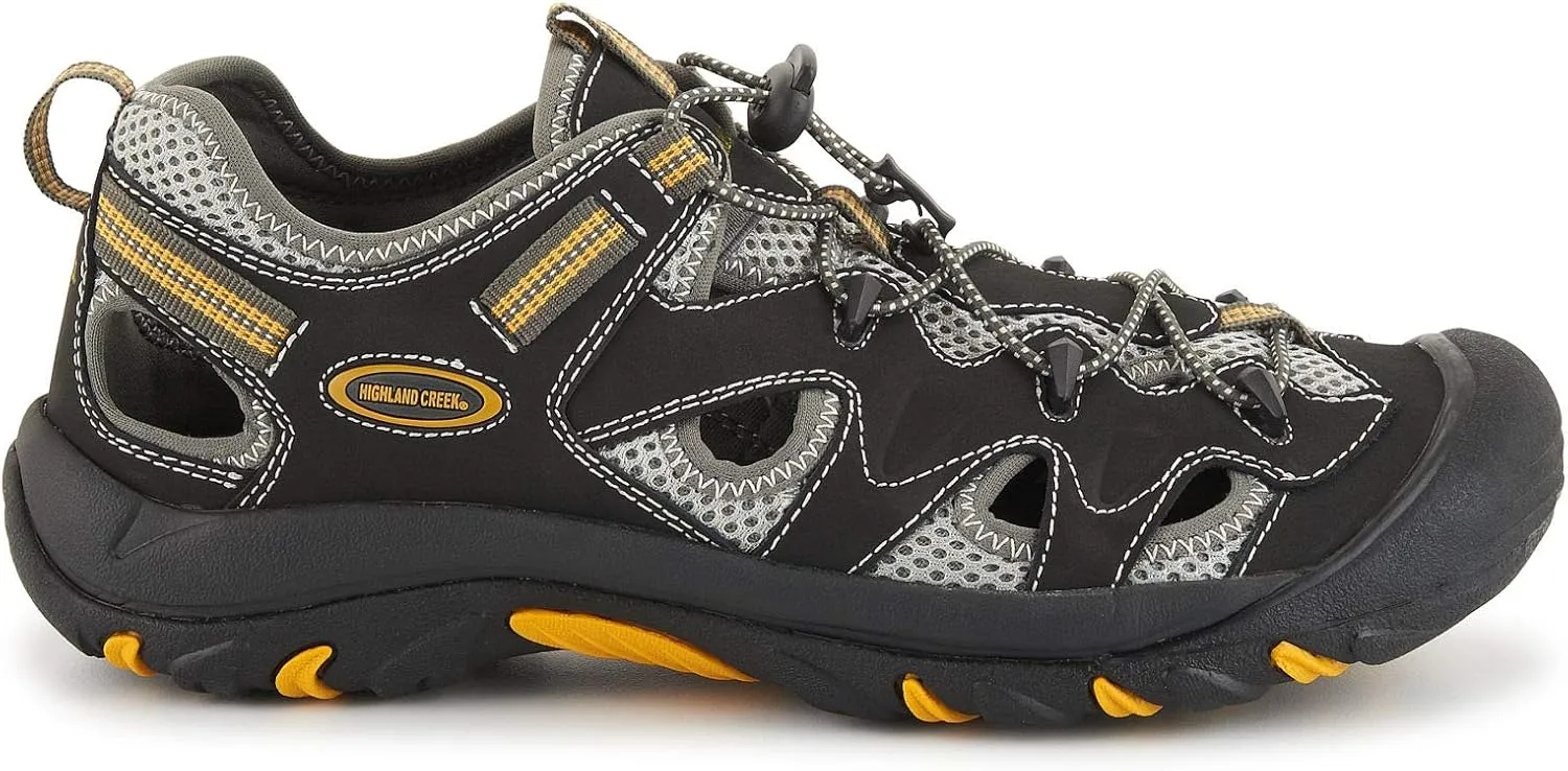 Highland Creek Riptide 2 - Men's Closed Toe Outdoor Hiking Water Sport Sandals