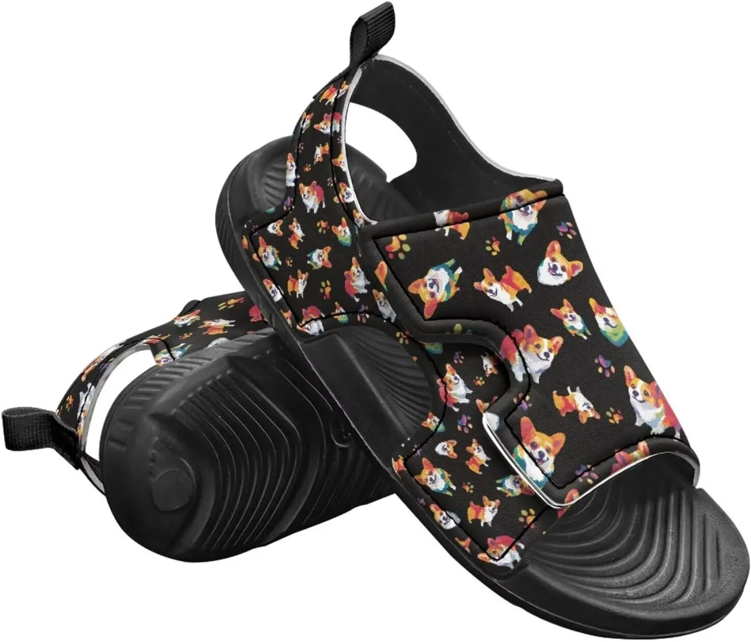 Hook and Loop Kid's Toddler Boys Sandal Open Toe Design for Vacation Sport Leather Sandals (Toddler/Little Kid)