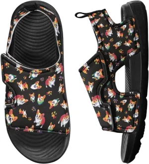 Hook and Loop Kid's Toddler Boys Sandal Open Toe Design for Vacation Sport Leather Sandals (Toddler/Little Kid)