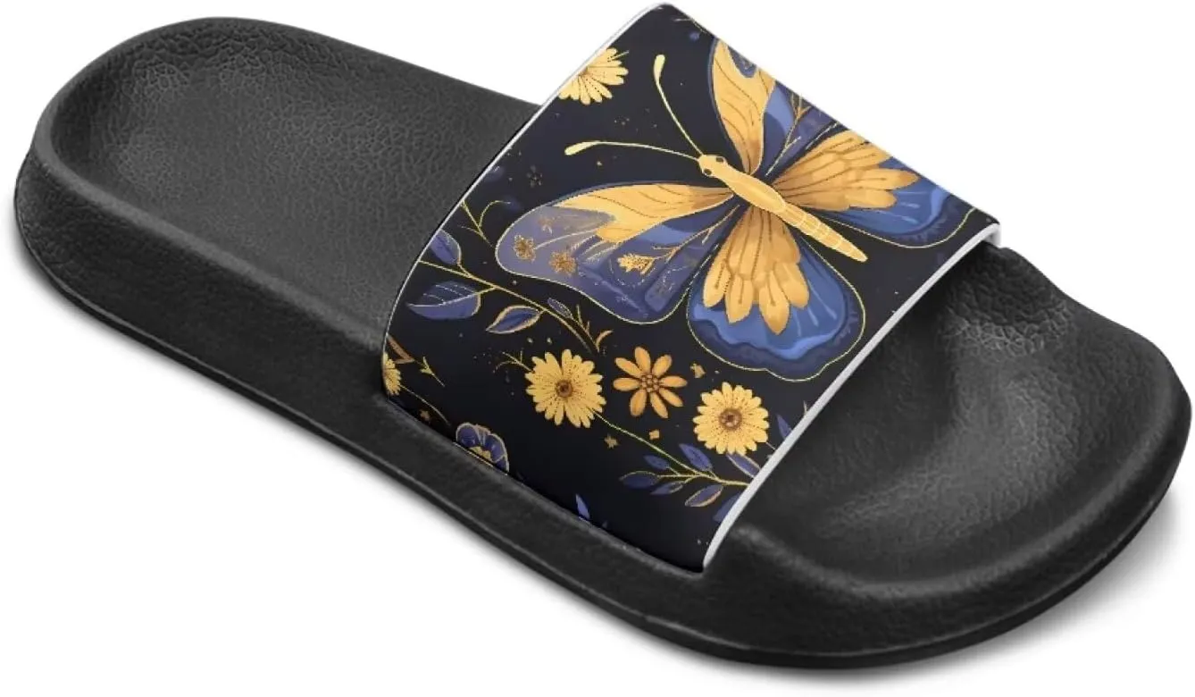 Howilath Chicken & Butterfly Slide Sandal for Kids Anti-Skid Beach Slippers Open Toe Quick Drying Sandal for Girls and Boys