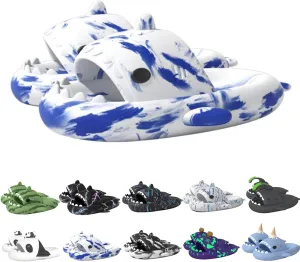 Hrtesus Sharklas, Aldult Sharklas Originales, Sharky Chanclas, Shark Slides for Women and Men