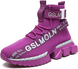 Jakcuz Lace up High Top Walking Shoes for Women Fashion Breathable Mesh Outdoor Sport Athletic Gym Casual Sneakers Ladies