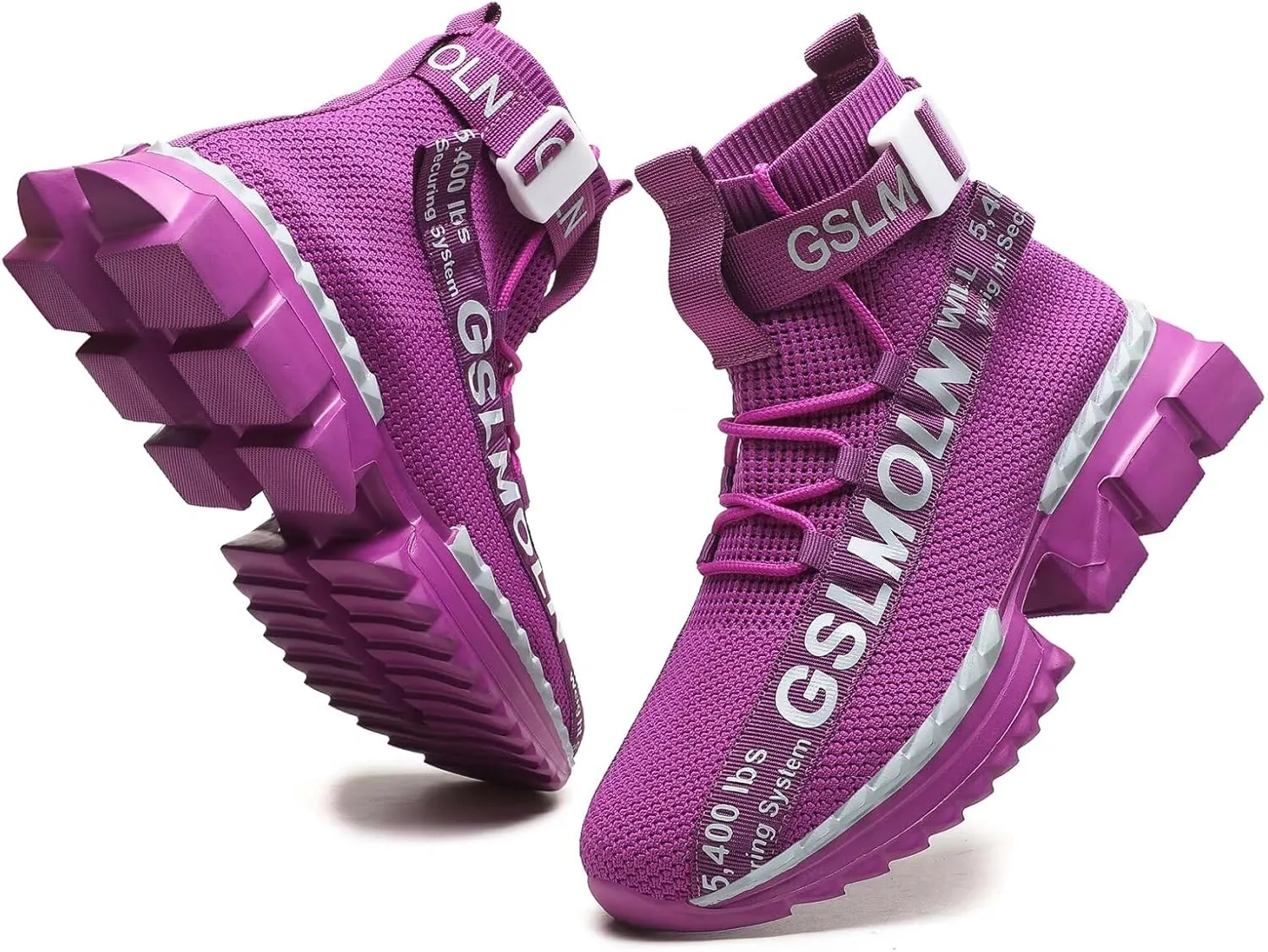 Jakcuz Lace up High Top Walking Shoes for Women Fashion Breathable Mesh Outdoor Sport Athletic Gym Casual Sneakers Ladies