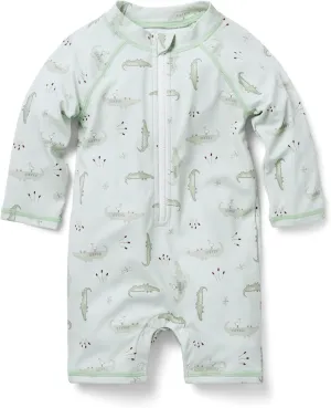 Janie and Jack baby-boys Gator Print Swim One-piece (Infant)