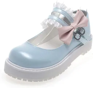 Japanese Sweet Lolita Flat Shoes Maid Cosplay Mary Jane Shoes