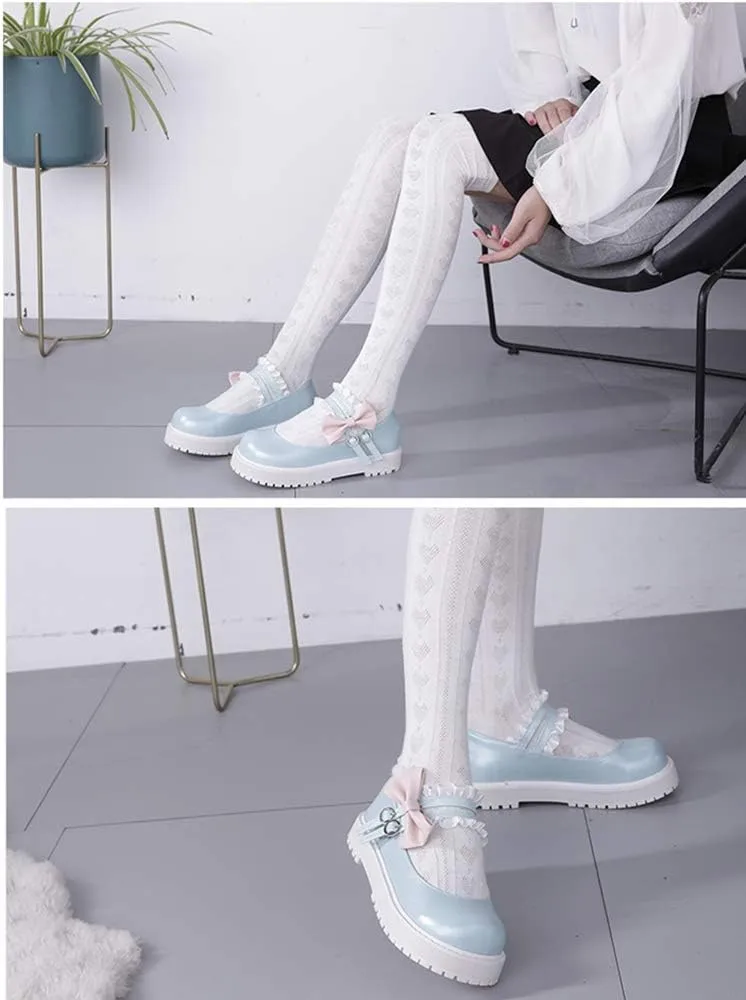 Japanese Sweet Lolita Flat Shoes Maid Cosplay Mary Jane Shoes