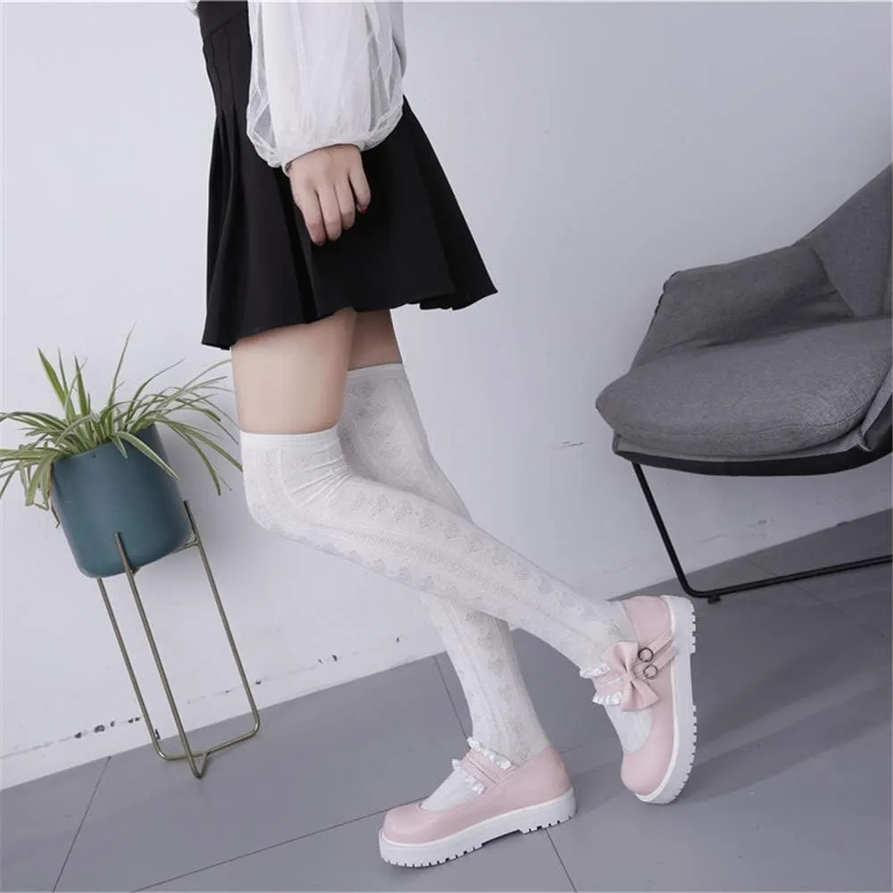 Japanese Sweet Lolita Flat Shoes Maid Cosplay Mary Jane Shoes