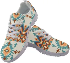 Jeiento Non Slip Running Shoes for Women&Men Fashion Sneaker Comfort Gym Sports Shoes for Teenager Girls Casua Mesh Flat Shoes