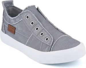 JENN ARDOR Womens Fashion Slip on Sneakers Walking Shoes for Women No Lace Flats Low Top Canvas Shoes Trendy Comfort Casual Tennis Shoes for Women