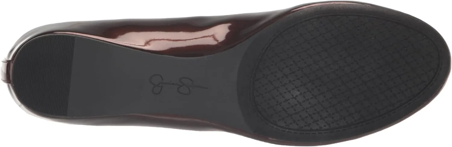 Jessica Simpson Mandayss Women's Pull-On Criss-Cross Ankle Ballet Flats Shoes