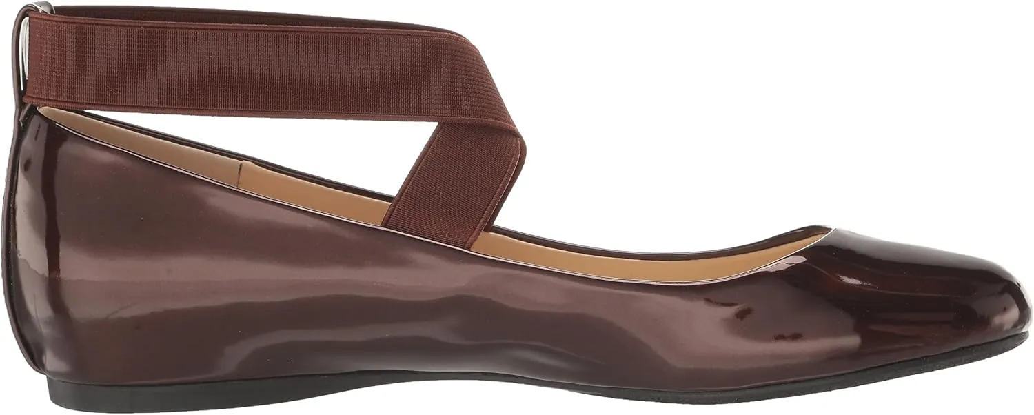 Jessica Simpson Mandayss Women's Pull-On Criss-Cross Ankle Ballet Flats Shoes