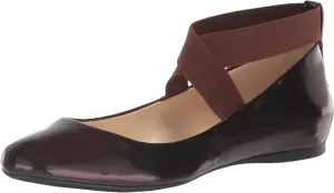 Jessica Simpson Mandayss Women's Pull-On Criss-Cross Ankle Ballet Flats Shoes