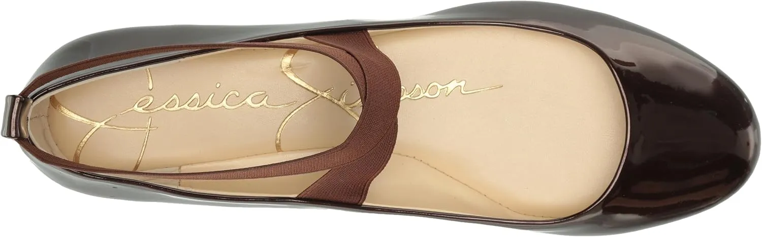 Jessica Simpson Mandayss Women's Pull-On Criss-Cross Ankle Ballet Flats Shoes
