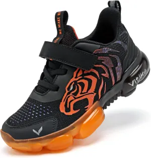 JMFCHI Boys Girls Kids' Sneakers Knitted Mesh Sports Shoes Breathable Lightweight Running Shoes for Kids Fashion Athletic Casual Shoes