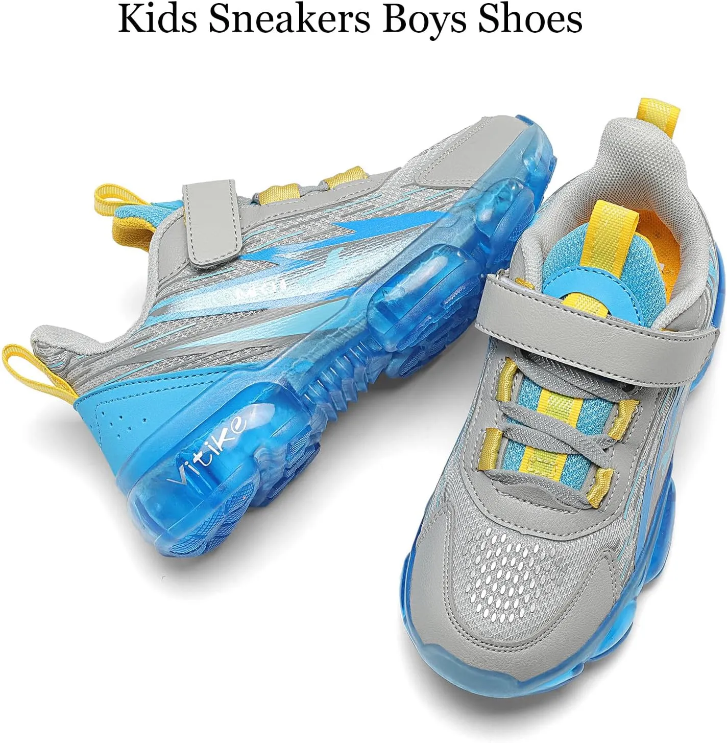 JMFCHI Boys Girls Kids' Sneakers Knitted Mesh Sports Shoes Breathable Lightweight Running Shoes for Kids Fashion Athletic Casual Shoes