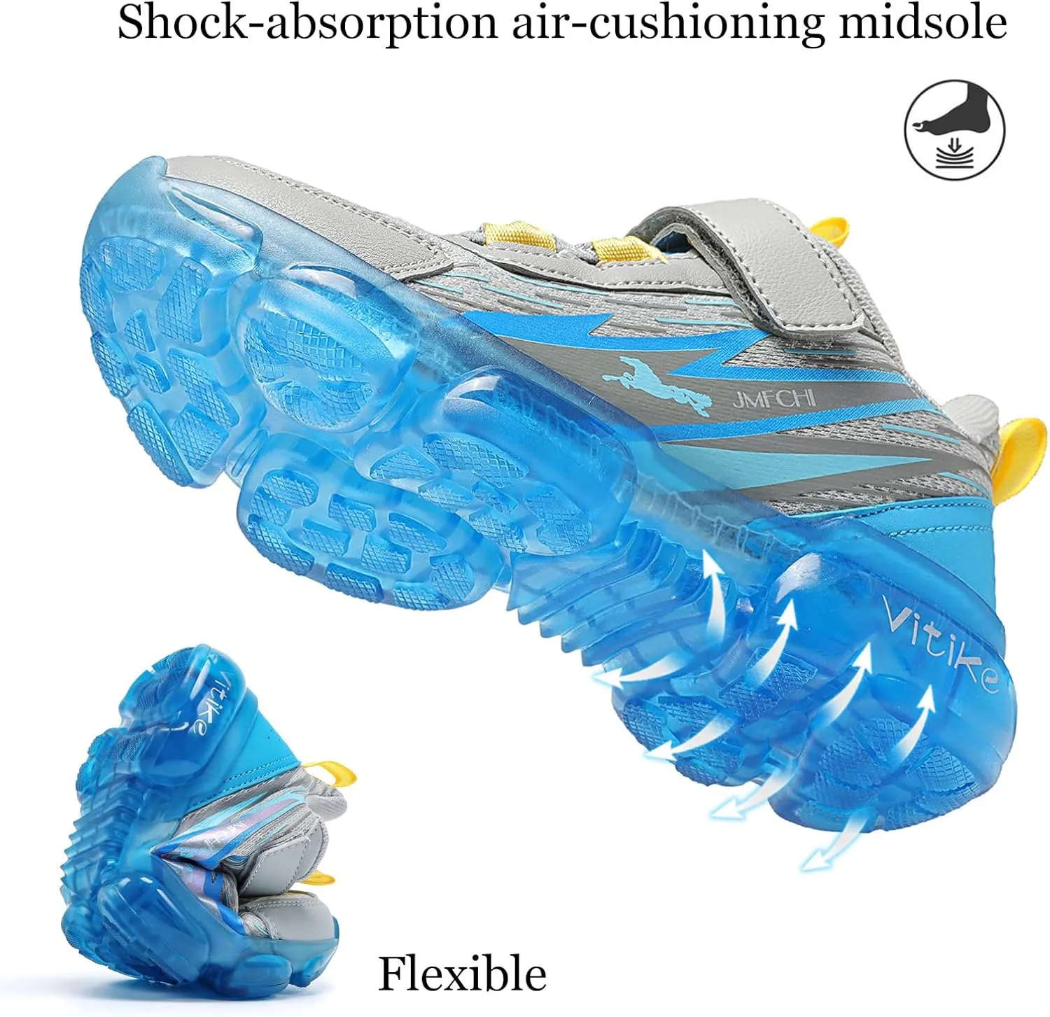 JMFCHI Boys Girls Kids' Sneakers Knitted Mesh Sports Shoes Breathable Lightweight Running Shoes for Kids Fashion Athletic Casual Shoes