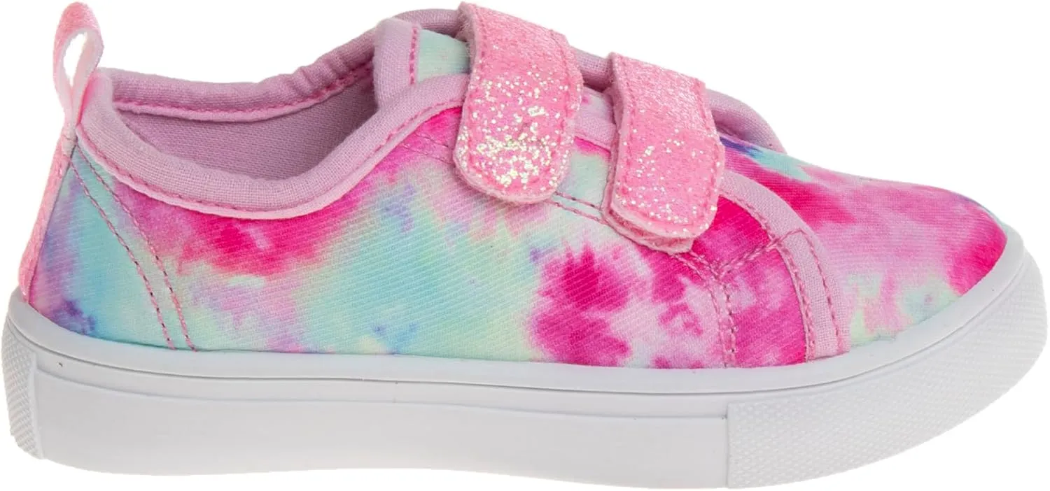 Josmo Girl's Slip on Sparkle Canvas Fashion Tennis (Toddler-Little Kid)