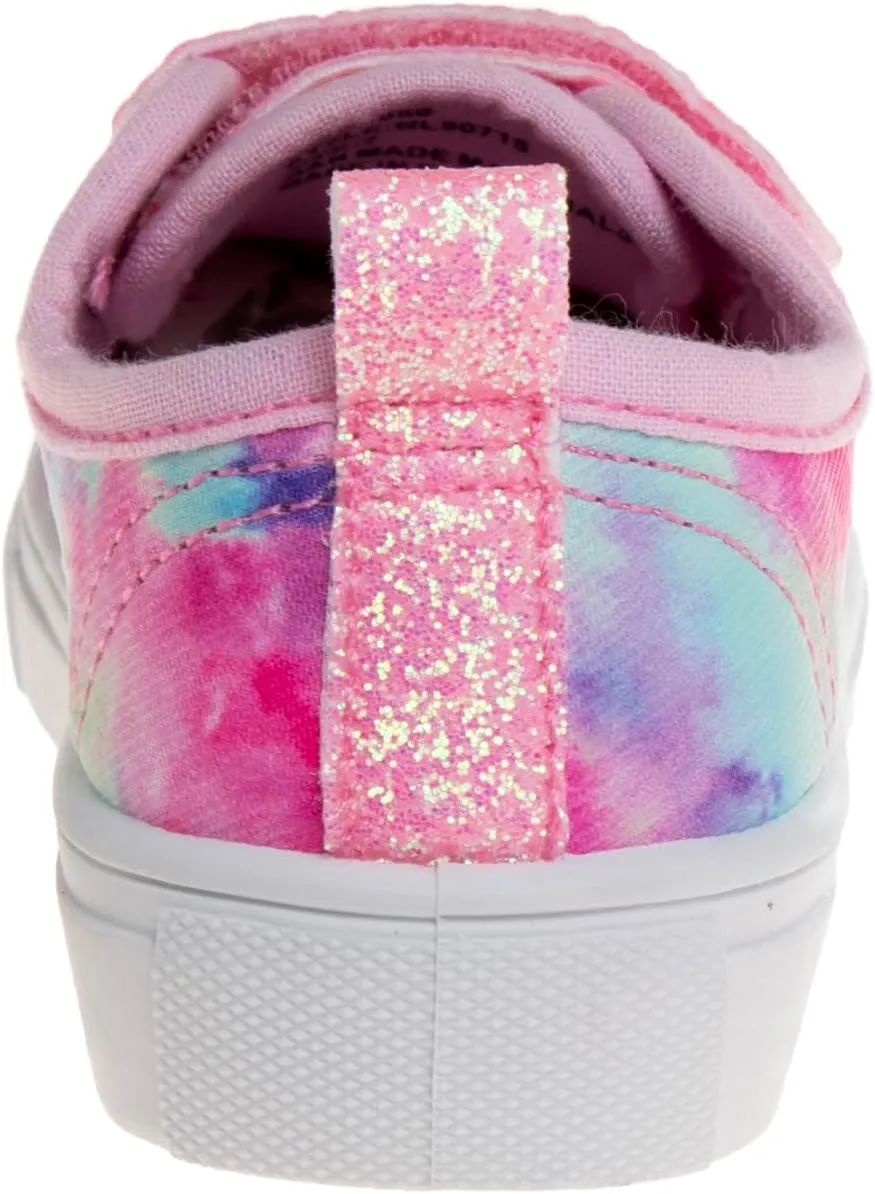Josmo Girl's Slip on Sparkle Canvas Fashion Tennis (Toddler-Little Kid)