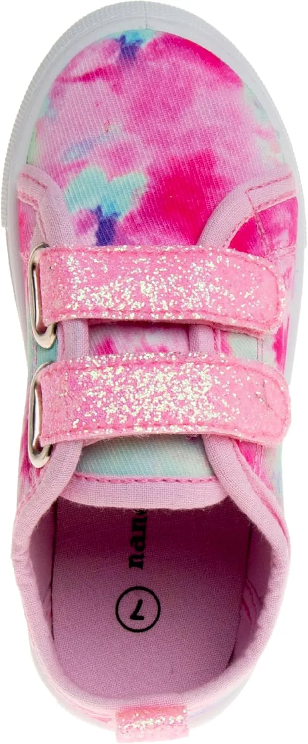 Josmo Girl's Slip on Sparkle Canvas Fashion Tennis (Toddler-Little Kid)