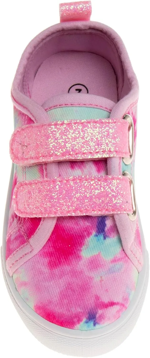Josmo Girl's Slip on Sparkle Canvas Fashion Tennis (Toddler-Little Kid)