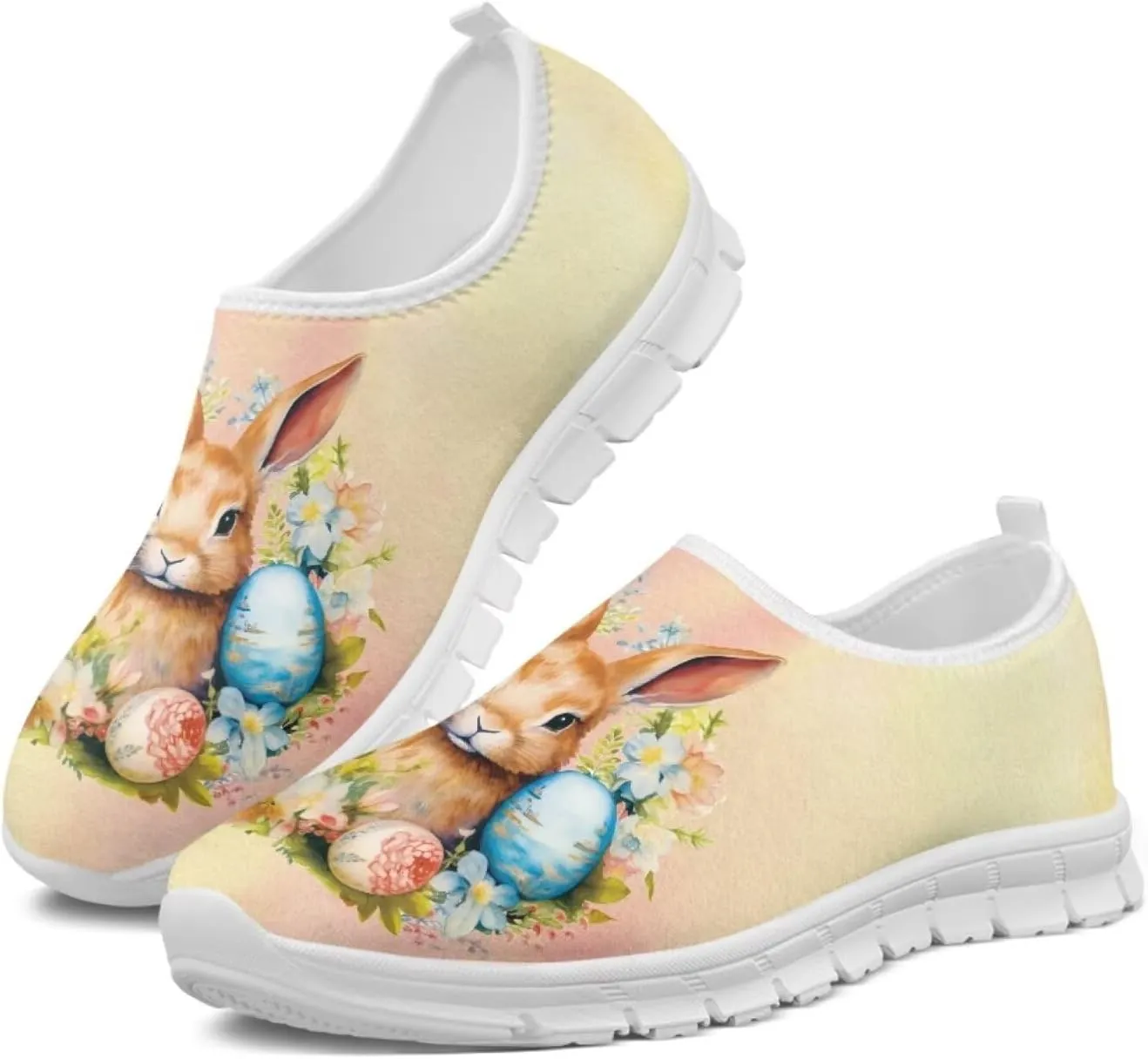 JoyLamoria Butterfly in Black and White Shoes for Wome Slip on Walking Shoe Art Travel Work Loafers Lightweight