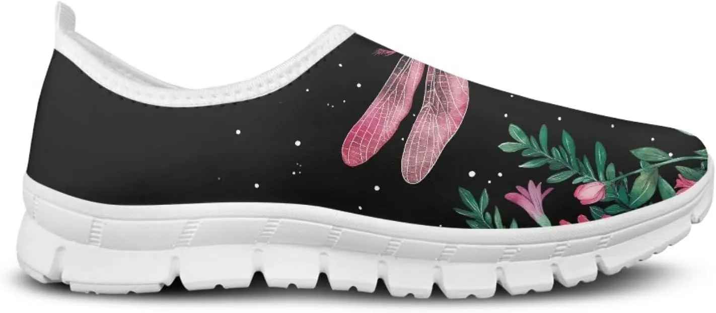 JoyLamoria Cow Platform Sneakers Causal Slip on Shoes Causal Boat Loafers for Women with Arch Support Art Travel Shoes