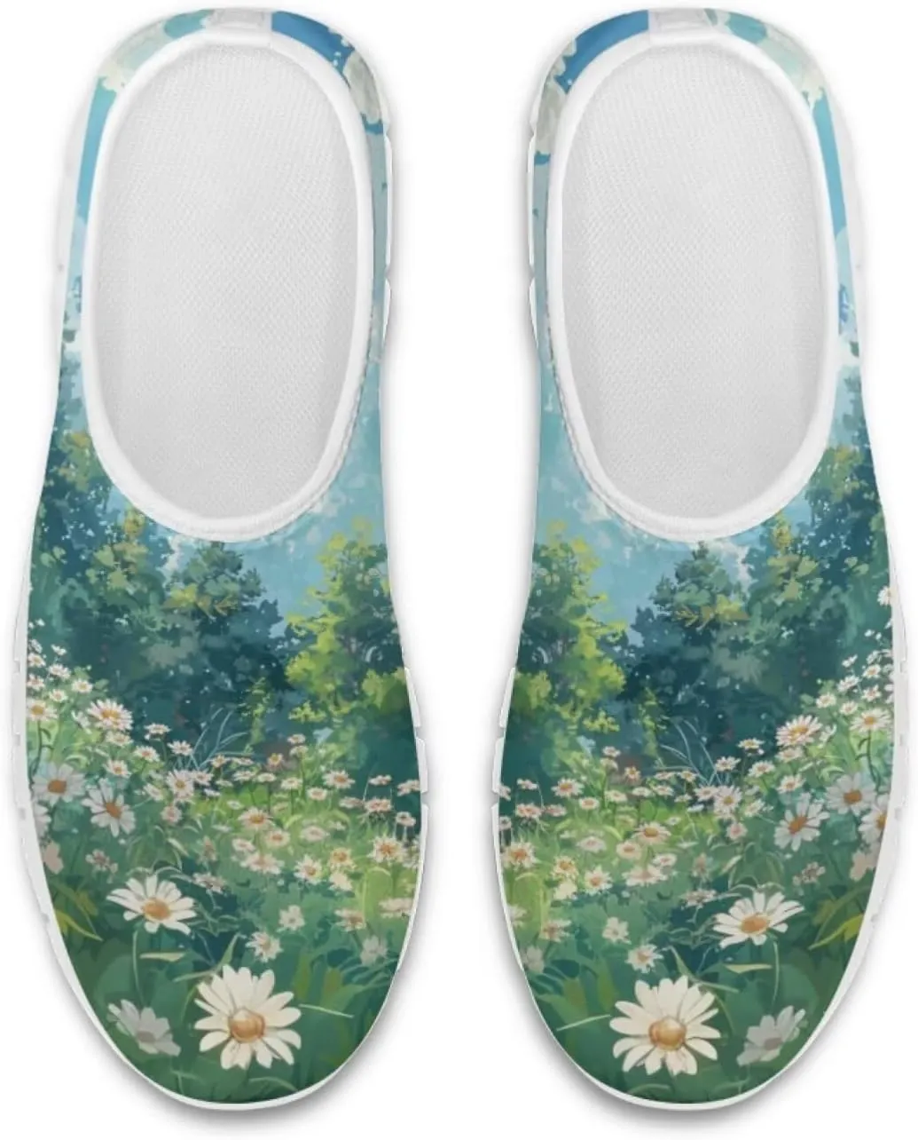 JoyLamoria Cow Platform Sneakers Causal Slip on Shoes Causal Boat Loafers for Women with Arch Support Art Travel Shoes