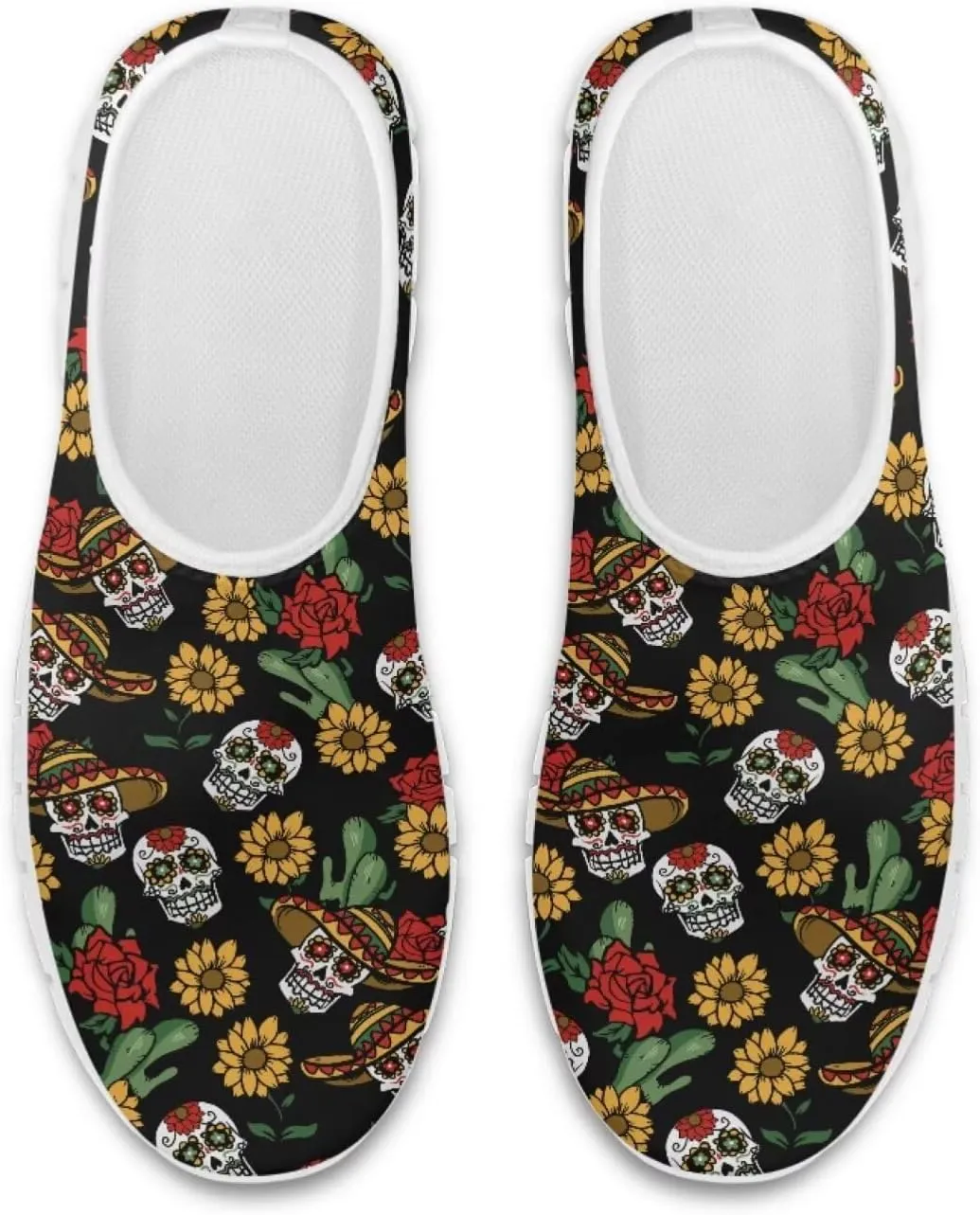 JoyLamoria Cow Platform Sneakers Causal Slip on Shoes Causal Boat Loafers for Women with Arch Support Art Travel Shoes