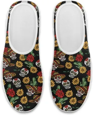 JoyLamoria Cow Platform Sneakers Causal Slip on Shoes Causal Boat Loafers for Women with Arch Support Art Travel Shoes