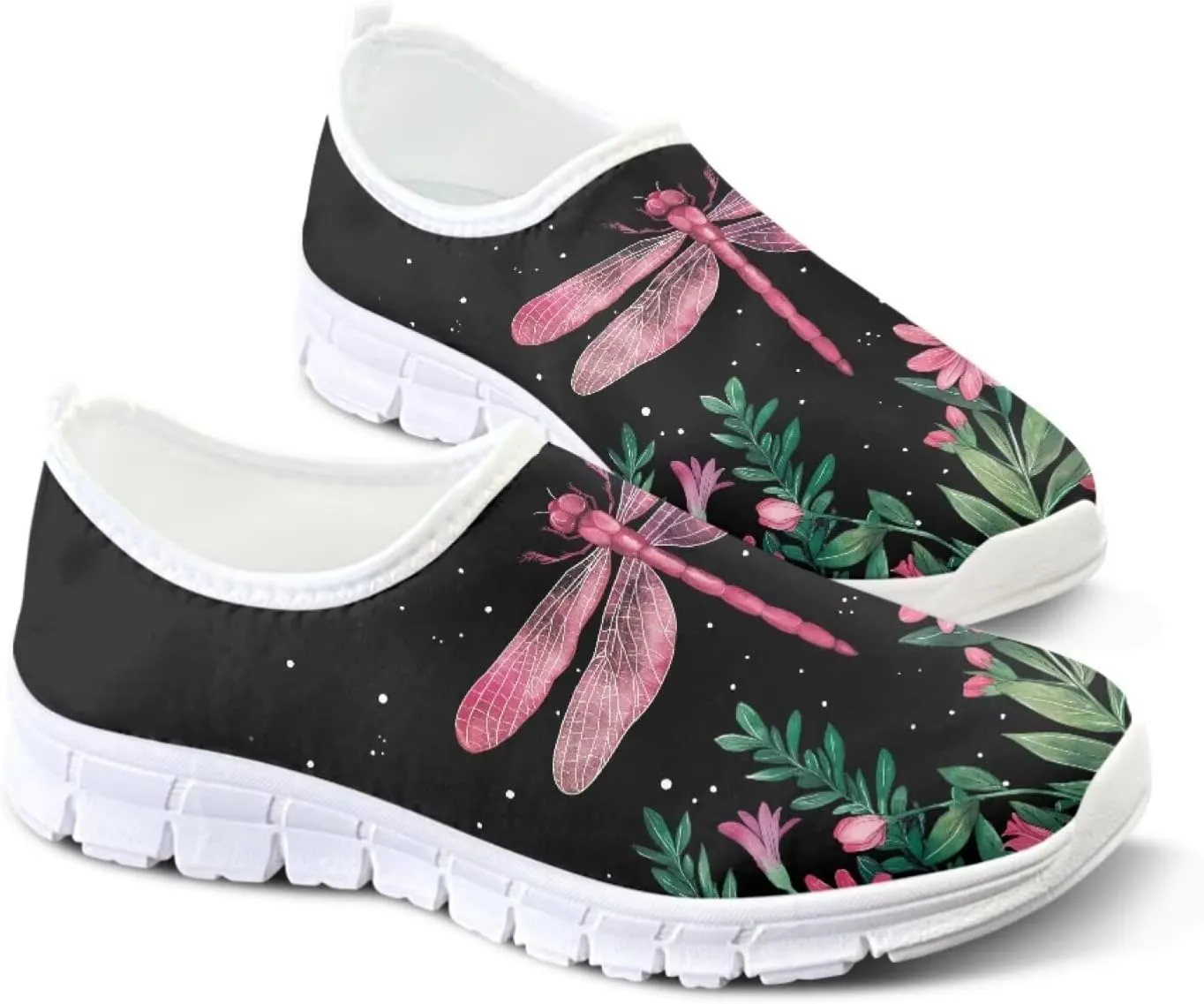 JoyLamoria Cow Platform Sneakers Causal Slip on Shoes Causal Boat Loafers for Women with Arch Support Art Travel Shoes