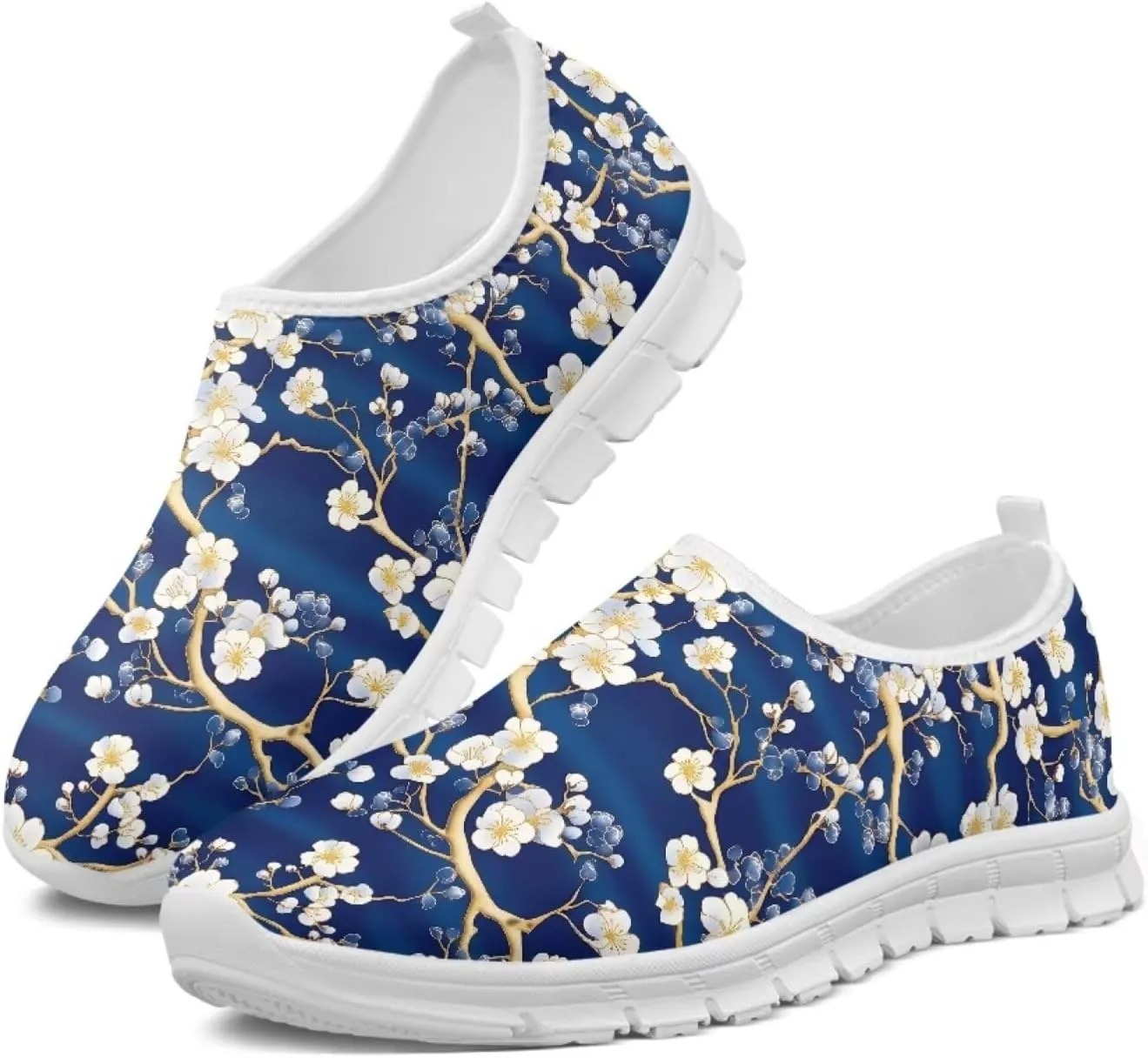 JoyLamoria Cow Platform Sneakers Causal Slip on Shoes Causal Boat Loafers for Women with Arch Support Art Travel Shoes