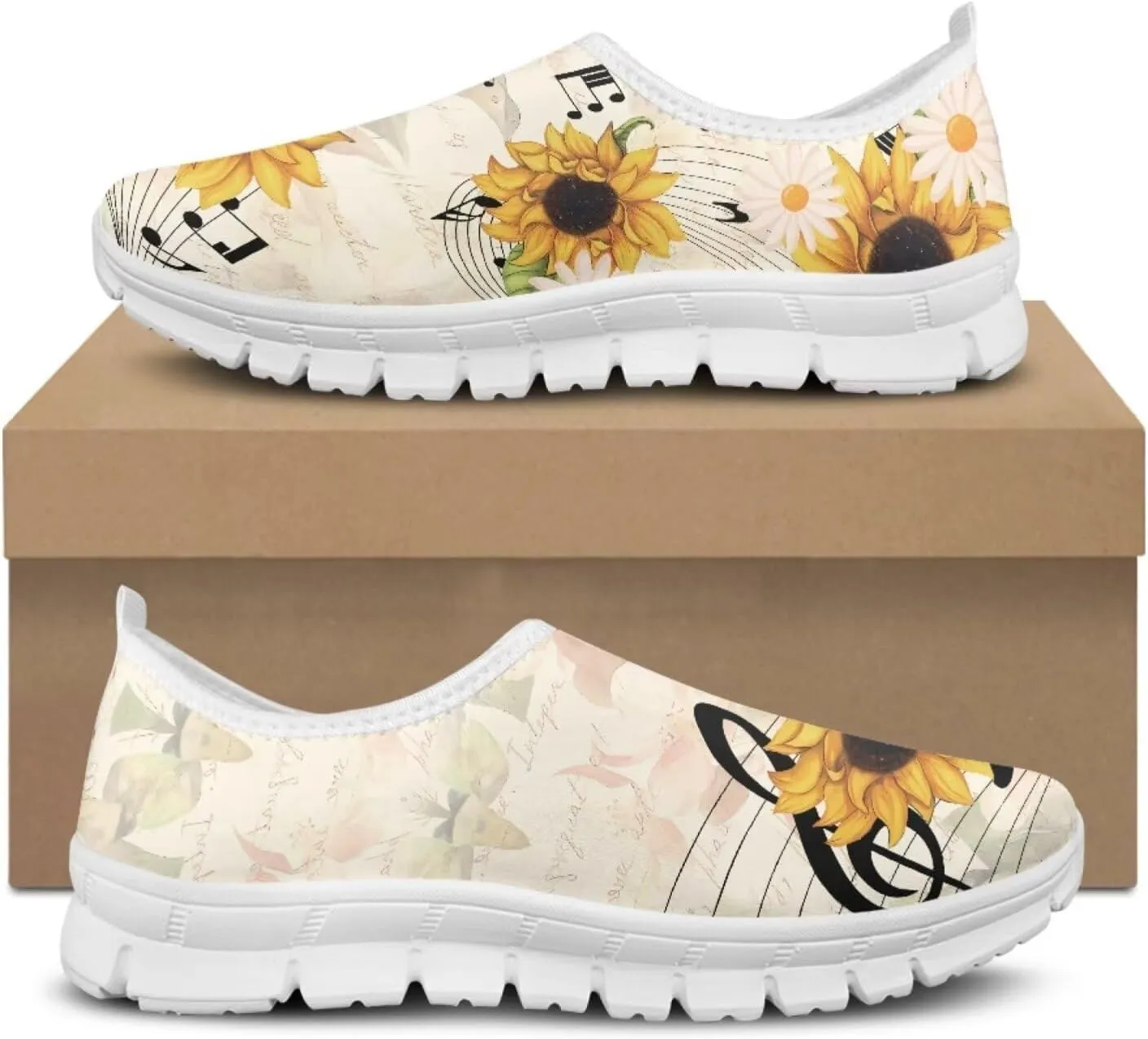 JoyLamoria Highland Cattle Loafers for Women,Comfortable Loafers Women's Casual Travel and Work Slip-Ons Sneakers