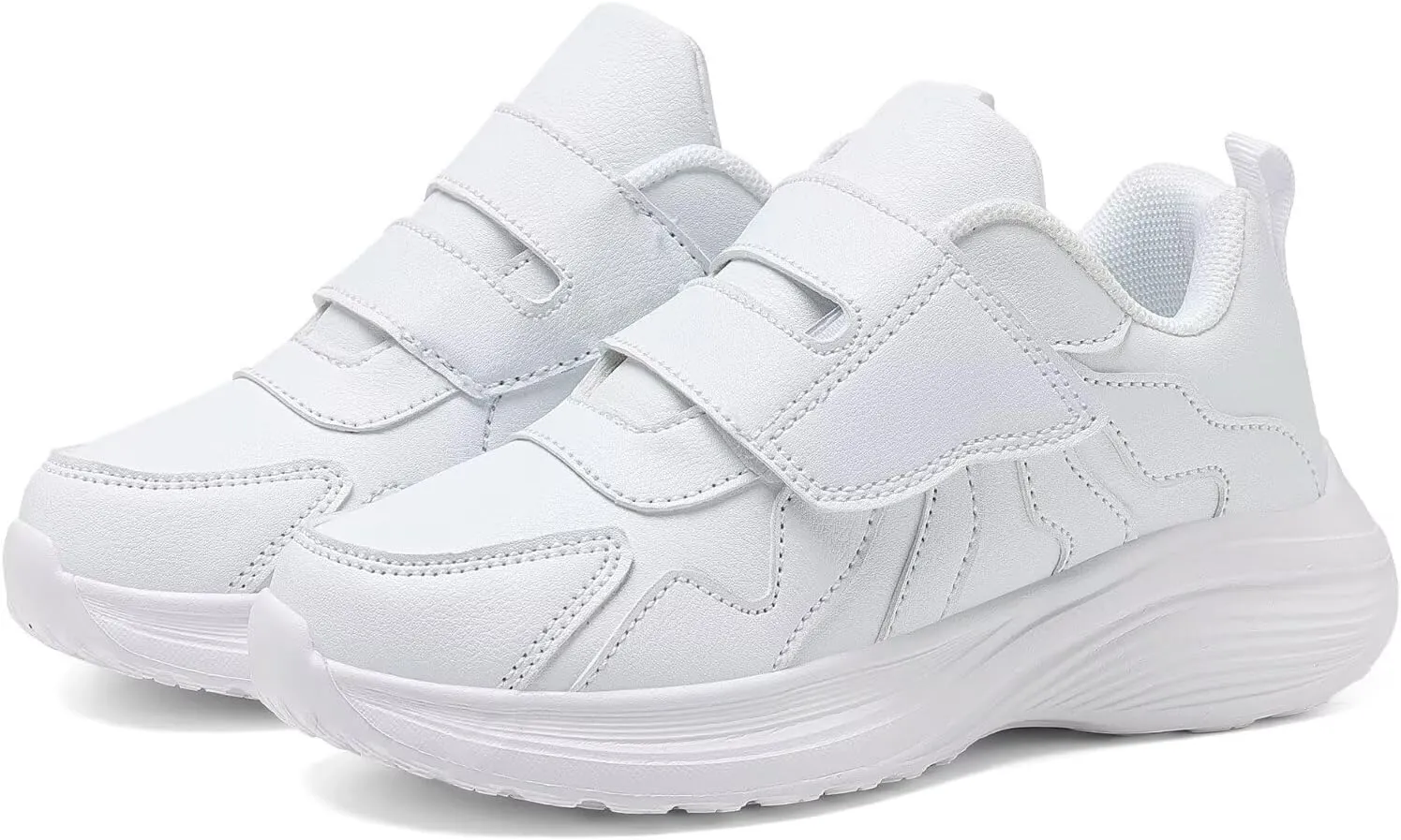 Kid Sneakers Girls Running Shoes Boys Walking Sports Adjustable Strap Sneakers