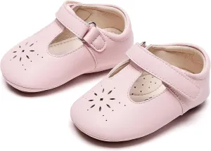 Kiderence Baby Girls Prewalker Mary Jane Flats Bowknot Princess Dress Shoes (Infant/Toddler)