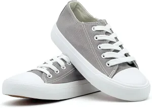 Kids Canvas Shoes for Boys Girls Toddler Classic Low Top Sneakers Lace up Tennis Shoes Walking Shoes Big Kid Running Sneakers