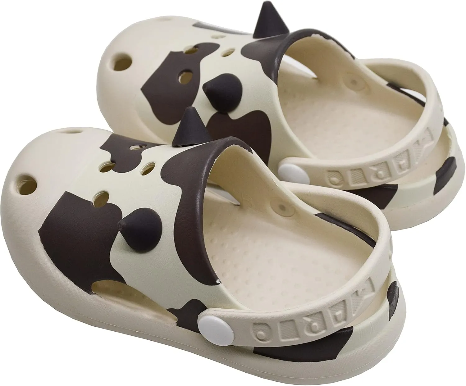 Kid's Cow Clogs Sandals Summer Non-Slip Soft Girl's Boy's Slippers Toddler Shoes Children Cute Slides