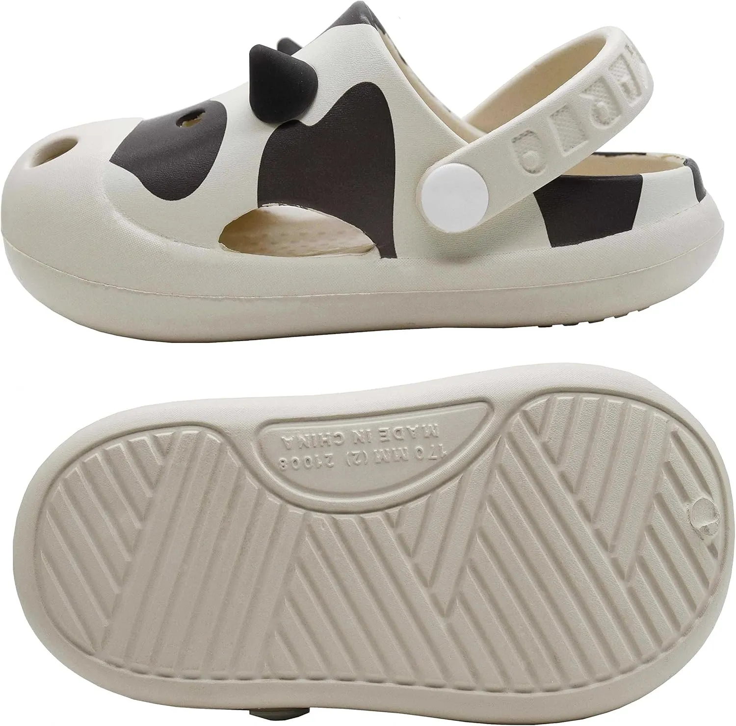 Kid's Cow Clogs Sandals Summer Non-Slip Soft Girl's Boy's Slippers Toddler Shoes Children Cute Slides