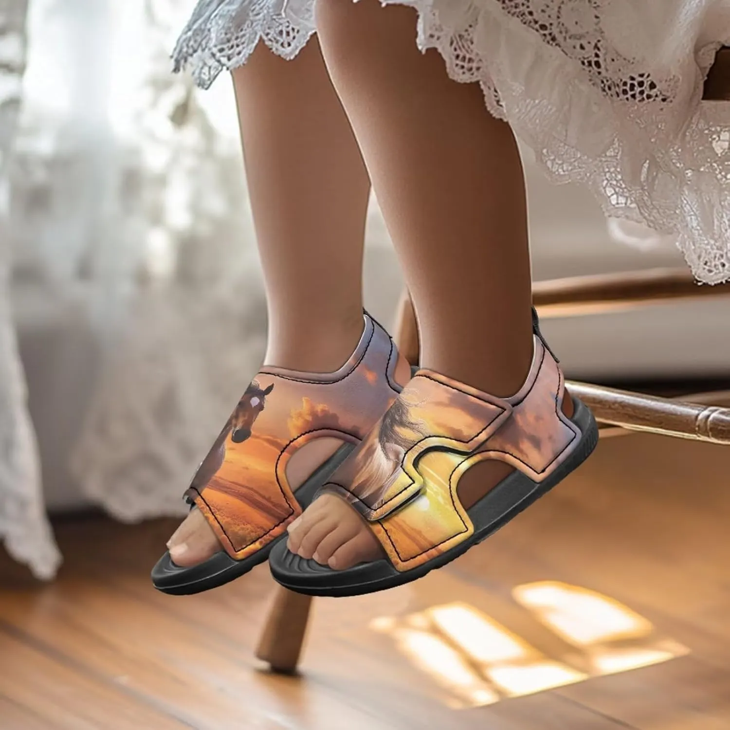 Kids Hiking Sandals Summer Beach Outdoor Sport Sandals Water Shoes Open Toe Summer Athletic Toddler/Little Kid/Big Kid