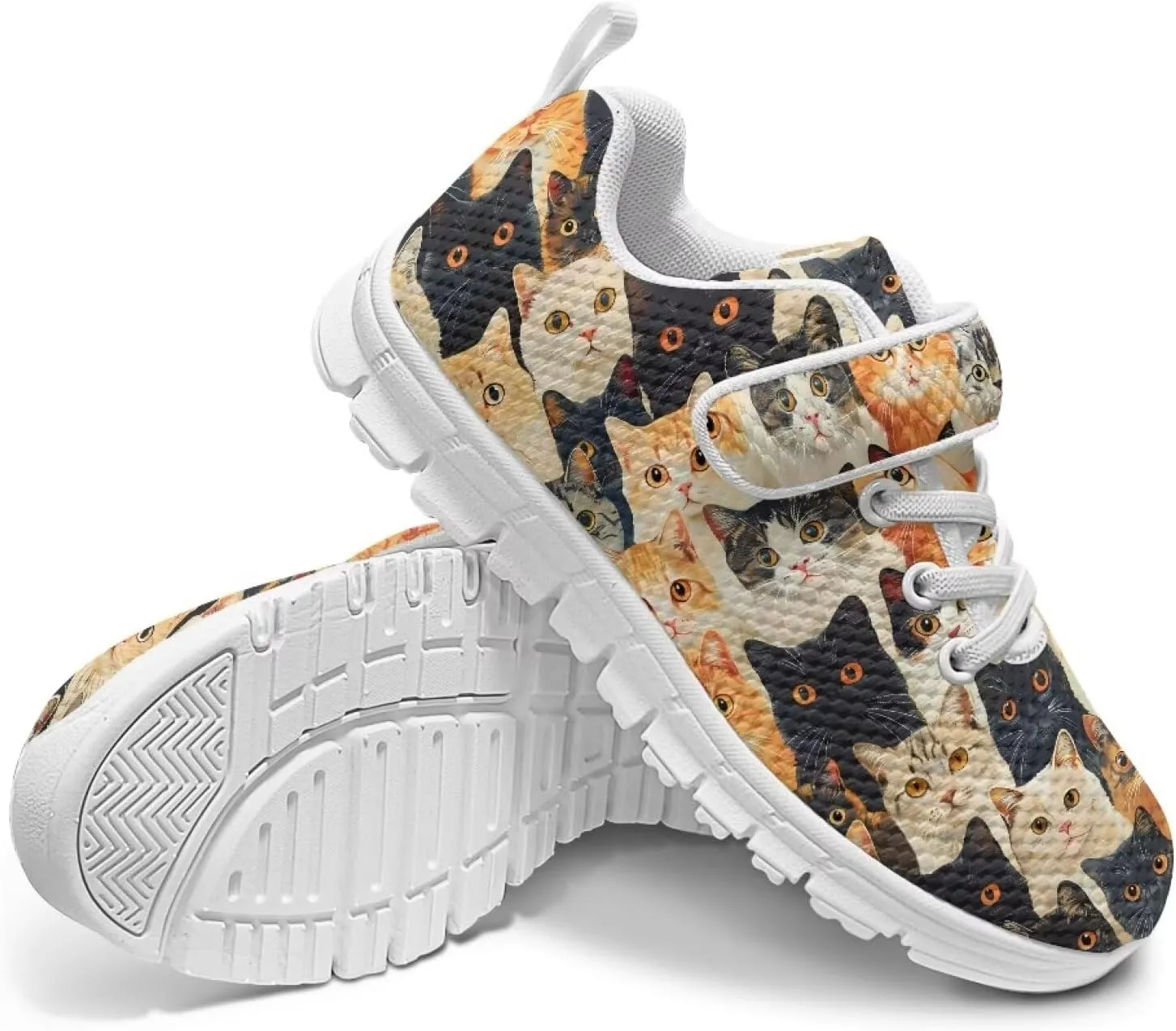 Kids Running Shoes Girls Slip on Sneakers Shoes Mesh Soft Tennis Shoes