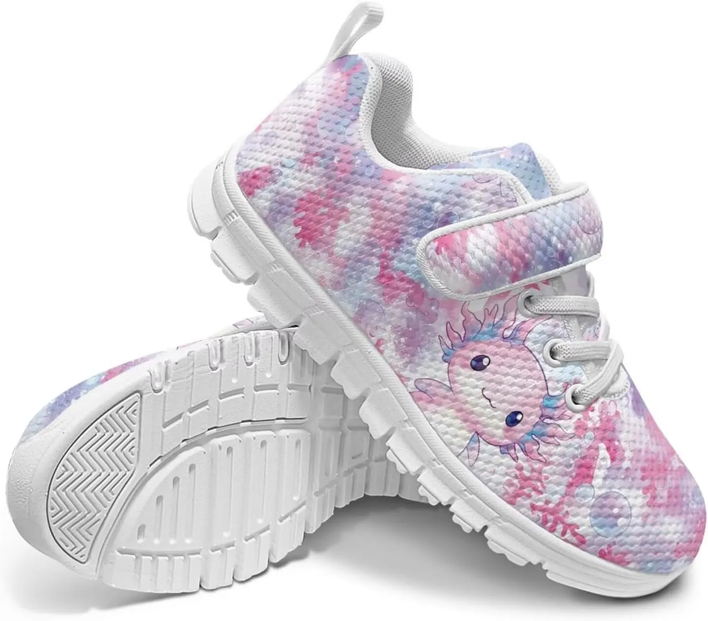 Kids Running Shoes Girls Slip on Sneakers Shoes Mesh Soft Tennis Shoes