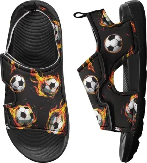 Kids Sandals Boys Girls Summer Outdoor Non-slip Athletic Sandals Adjustable Sport Sandal Lightweight Beach Gifts for Toddler/Little/Big Kid