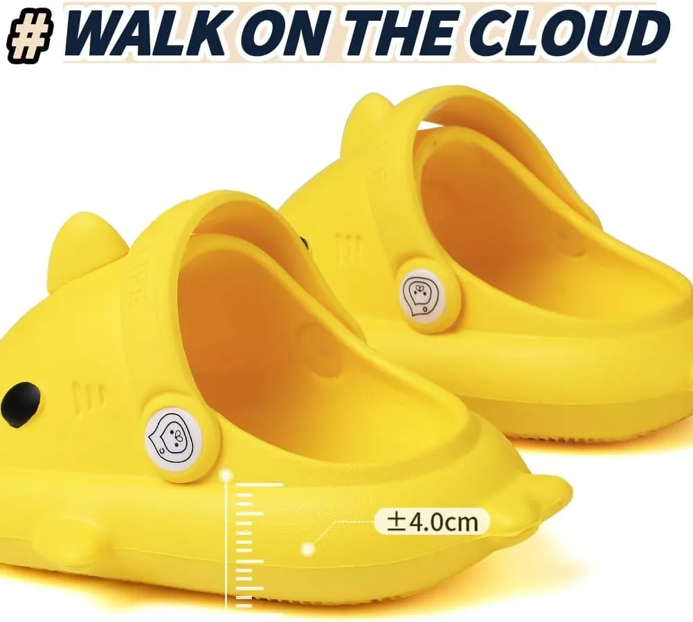 Kids Shark Slides Toddler Girls Boys Cute Cartoon Summer Cloud Slippers Toddler Baby Non-Slip Beach Pool Shower Shoes