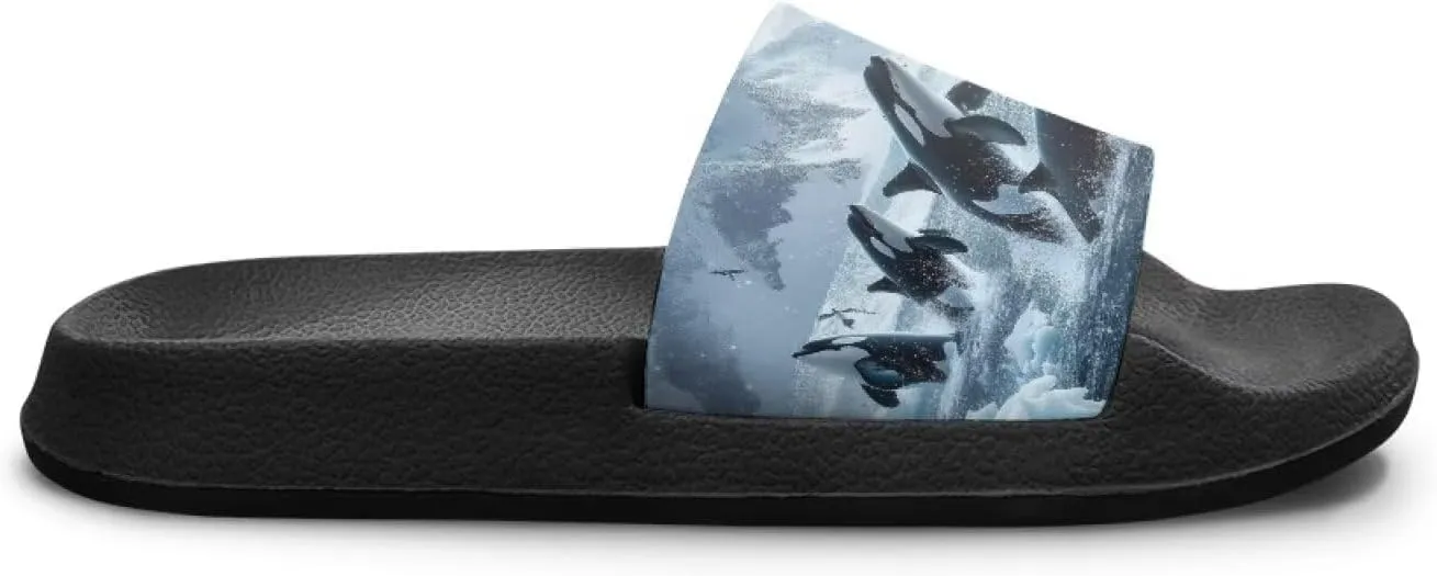 Kids Shower Shoes Beach Slides Sandals Anti-Slip Summer Pool Slippers