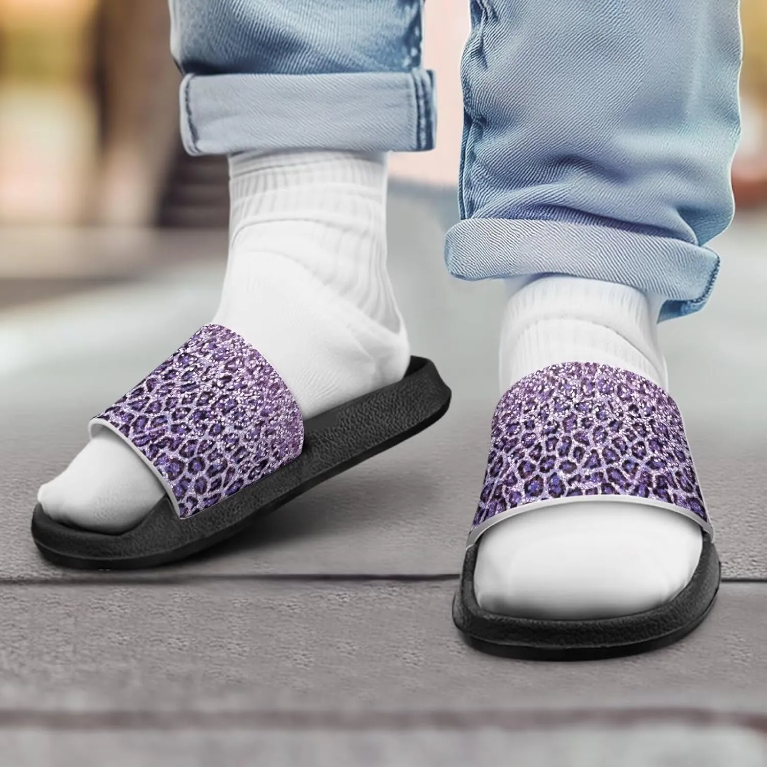 Kids Shower Slides丨Animal Graphic Sandals for Girls丨Quick Drying Bathroom Shower Sandals丨Summer Beach Pool Slippers| Thick Sole Non-Slip