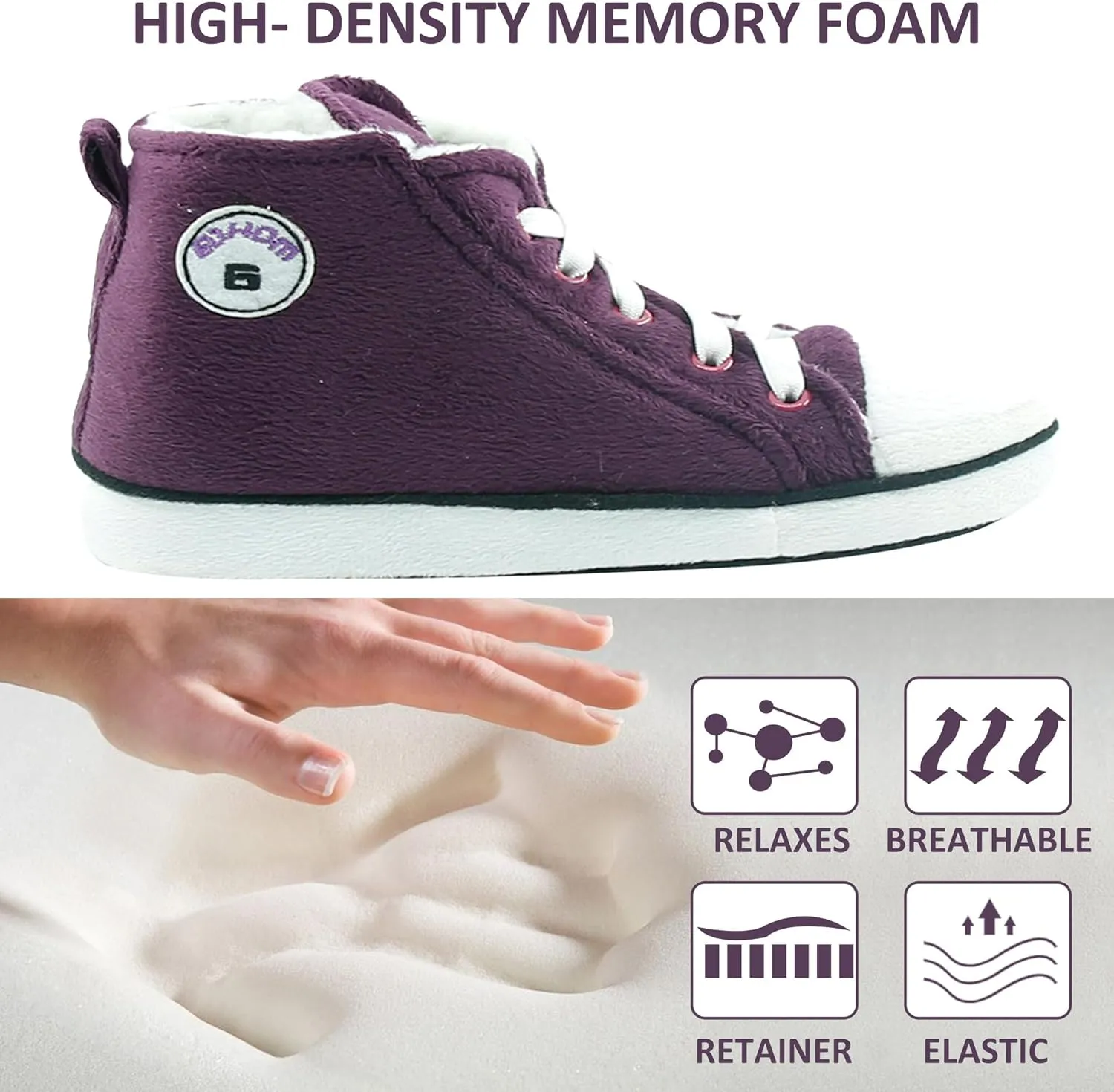 Kids Sneaker Slippers - Soft and Stylish Comfort Cozy House Shoes for Girls and Boys